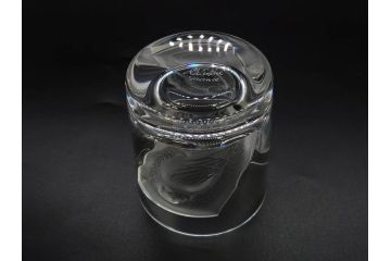 フランス　LALIQUE(ラリック)　ユロット　和気あいあいとした気分を盛り上げるSAKEタンブラー6客セット(フクロウ、梟、サテンクリスタル、グラス、硝子、ガラス)(R-081356)