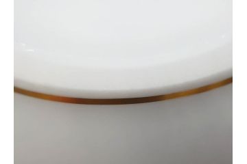 大倉陶園(OKURA、OAC)　イルカ　カジキ　躍動感あるデザインが印象的なビアマグ3客セット(魚、海、帆船、ジョッキ、酒器、金彩、白磁、マグカップ、洋食器)(R-081357)