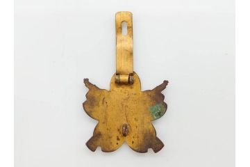 当時物　旧日本軍　陸軍　小銃射撃徽章　徽章2点セット(勲章、ミリタリー、軍隊、軍物、バッチ、バッジ、木箱付き)(R-081358)
