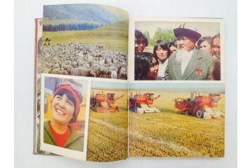 1983年　モンゴル?　ロシア?　写真集(青年団、共産主義青年同盟、コムソモール、カザフ・ソビエト社会主義共和国、レーニン、アンドロポフ、資料、写真帳、古本)(R-081360)