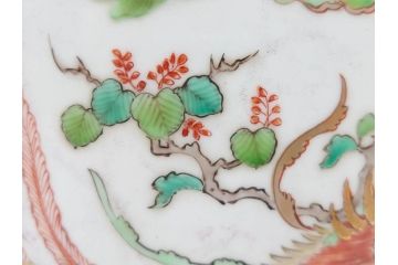 明治〜大正期　伊万里　色絵　龍　鳳凰　手あぶり　絢爛たる絵付けが見事な火鉢(赤絵、竜、金彩、花唐草、丸火鉢)(R-081362)