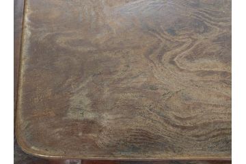 時代物　在銘作家物　肥松盆　角盆　煎茶盆　茶道具　時代を重ねた趣のあるお盆(雲?、木製、トレイ、トレー)(R-081364)