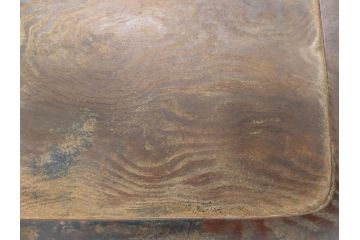 時代物　在銘作家物　肥松盆　角盆　煎茶盆　茶道具　時代を重ねた趣のあるお盆(雲?、木製、トレイ、トレー)(R-081364)
