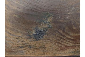 時代物　在銘作家物　肥松盆　角盆　煎茶盆　茶道具　時代を重ねた趣のあるお盆(雲?、木製、トレイ、トレー)(R-081364)