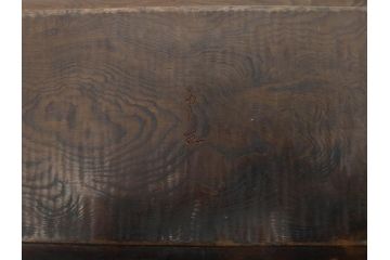 時代物　在銘作家物　肥松盆　角盆　煎茶盆　茶道具　時代を重ねた趣のあるお盆(雲?、木製、トレイ、トレー)(R-081364)