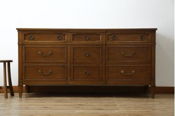 中古　DREXEL HERITAGE(ドレクセルヘリテイジ)　上品な佇まいが魅力のマホガニー材製サイドボード(サイドチェスト、引き出し)(定価約70万円)(R-081369)