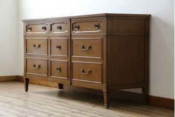 中古　DREXEL HERITAGE(ドレクセルヘリテイジ)　上品な佇まいが魅力のマホガニー材製サイドボード(サイドチェスト、引き出し)(定価約70万円)(R-081369)