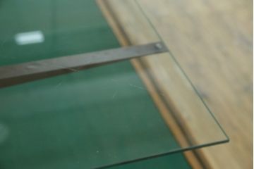 イギリスアンティーク　シンプルなデザインが取り入れやすいカウンターガラスケース(Gケース、ショーケース、ディスプレイケース、コレクションケース、飾り棚、収納棚、戸棚、陳列棚、店舗什器、英国)(R-081373)