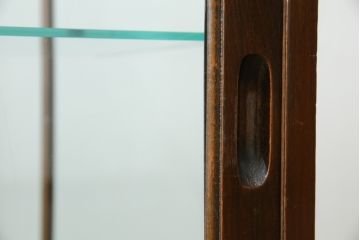 イギリスアンティーク　シンプルなデザインが取り入れやすいカウンターガラスケース(Gケース、ショーケース、ディスプレイケース、コレクションケース、飾り棚、収納棚、戸棚、陳列棚、店舗什器、英国)(R-081373)