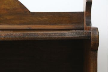 イギリスアンティーク　オーク材　シンプルなブックシェルフ(収納棚、陳列棚、書棚、飾り棚、本棚、英国)(R-081376)