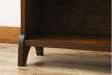 イギリスアンティーク　オーク材　シンプルなブックシェルフ(収納棚、陳列棚、書棚、飾り棚、本棚、英国)(R-081376)