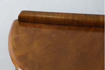 イギリスアンティーク　ハーフムーン(半月型)のフォルムがお洒落!エレガントなマホガニー材製のキャビネット(サイドキャビネット、飾り棚、ショーケース、収納棚、戸棚、半円型、店舗什器、英国)(R-081377)