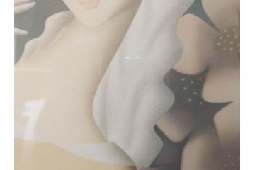 真作　東郷青児　「花」　222/275　リトグラフ(人物、女性、版画、額付き、絵画、落款印、サイン付き、外箱付き)(R-081384)