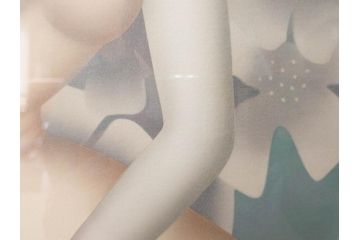 真作　東郷青児　「花」　222/275　リトグラフ(人物、女性、版画、額付き、絵画、落款印、サイン付き、外箱付き)(R-081384)