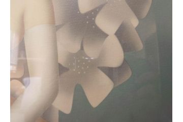 真作　東郷青児　「花」　222/275　リトグラフ(人物、女性、版画、額付き、絵画、落款印、サイン付き、外箱付き)(R-081384)