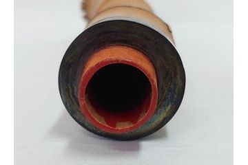 時代物　在銘 松月　都山流　竹　銀歌口　金象嵌　継銀　約55cm　1尺8寸　尺八(木管楽器、和楽器、民謡、袋付き、一尺八寸)(R-081385)