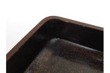 時代物　明治期　梨地　高蒔絵　桐鳳凰図　雅趣に富んだ硯箱(菊、花、風景、木製、漆器、漆芸、書道具、水差、水滴)(R-081386)