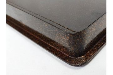 時代物　明治期　梨地　高蒔絵　桐鳳凰図　雅趣に富んだ硯箱(菊、花、風景、木製、漆器、漆芸、書道具、水差、水滴)(R-081386)