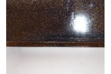 時代物　明治期　梨地　高蒔絵　桐鳳凰図　雅趣に富んだ硯箱(菊、花、風景、木製、漆器、漆芸、書道具、水差、水滴)(R-081386)