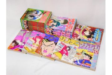 1982年〜1989年　週間　少年サンデー15冊　 少年マガジン3冊　少年まんが18冊(1985年、1986年、1987年、1988年、タッチ、うる星やつら、らんま1/2、あだち充、高橋留美子、漫画雑誌、マンガ、古本)(R-081387)