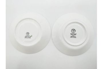 ビンテージ　スウェーデン　GUSTAVSBERG(グスタフスベリ)　SPISA RIBB　スピサ リブ　シックな雰囲気のコーヒーカップ&ソーサー2客セット(ヴィンテージ、Stig Lindberg、スティグ・リンドベリ、S&C、碗皿、洋食器、北欧)(R-081390)