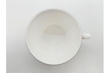 ビンテージ　スウェーデン　GUSTAVSBERG(グスタフスベリ)　SPISA RIBB　スピサ リブ　シックな雰囲気のコーヒーカップ&ソーサー2客セット(ヴィンテージ、Stig Lindberg、スティグ・リンドベリ、S&C、碗皿、洋食器、北欧)(R-081390)