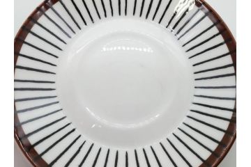 ビンテージ　スウェーデン　GUSTAVSBERG(グスタフスベリ)　SPISA RIBB　スピサ リブ　シックな雰囲気のコーヒーカップ&ソーサー2客セット(ヴィンテージ、Stig Lindberg、スティグ・リンドベリ、S&C、碗皿、洋食器、北欧)(R-081390)