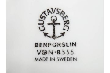 ビンテージ　スウェーデン　GUSTAVSBERG(グスタフスベリ)　BORO(ボロ)/Upsala　Ekeby(ウプサラエクビー)　KARLSKRONA　優しい風合いのコーヒーカップ&ソーサー2客セット(花、フラワー、ヴィンテージ、Stig Lindberg、スティグ・リンドベリ、カールスクルーナ、カールスクローナ、S&C、碗皿、洋食器、北欧)(R-081391)
