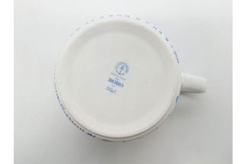 ビンテージ　スウェーデン　GUSTAVSBERG(グスタフスベリ)　BORO(ボロ)　食卓を和やかに演出するカップ&ソーサー2客セット(ヴィンテージ、Stig Lindberg、スティグ・リンドベリ、S&C、碗皿、洋食器、北欧)(R-081392)