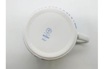 ビンテージ　スウェーデン　GUSTAVSBERG(グスタフスベリ)　BORO(ボロ)　食卓を和やかに演出するカップ&ソーサー2客セット(ヴィンテージ、Stig Lindberg、スティグ・リンドベリ、S&C、碗皿、洋食器、北欧)(R-081392)