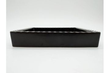 ビンテージ　スウェーデン　GUSTAVSBERG(グスタフスベリ)　DOMINO(ドミノ)　アッシュトレイ　PYNTA(ピンタ)　表情豊かなデザインが目を引くプレート2枚セット(花、フラワー、ヴィンテージ、Stig Lindberg、スティグ・リンドベリ、中皿、大皿、洋食器、北欧)(R-081393)
