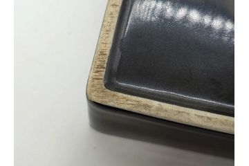 ビンテージ　スウェーデン　GUSTAVSBERG(グスタフスベリ)　DOMINO(ドミノ)　アッシュトレイ　PYNTA(ピンタ)　表情豊かなデザインが目を引くプレート2枚セット(花、フラワー、ヴィンテージ、Stig Lindberg、スティグ・リンドベリ、中皿、大皿、洋食器、北欧)(R-081393)