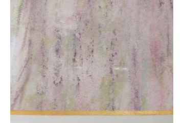 真作　CLAIRE ASTAIX　クレール・アステックス　「緑のベール」　サイン入り　パステル画(人物、女性、写真付き、絵画、額装、外箱付き)(R-081398)