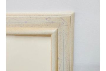 真作　CLAIRE ASTAIX　クレール・アステックス　「緑のベール」　サイン入り　パステル画(人物、女性、写真付き、絵画、額装、外箱付き)(R-081398)