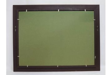 真作　林朝路　「ベルノン朝明け」　M15(15号)　絵画(油絵、油彩、風景、川辺、サイン入り、額装、外箱付き)(R-081400)
