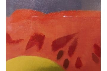 真作　クロード・デュポン=ゴモン　「ひと切れのスイカ」　P5(5号)　絵画(Claude DuPont-Gomont-Gomont、油絵、油彩、静物画、レモン、果物、額装、外箱付き)(R-081401)