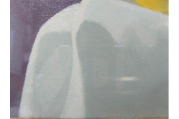 真作　クロード・デュポン=ゴモン　「ひと切れのスイカ」　P5(5号)　絵画(Claude DuPont-Gomont-Gomont、油絵、油彩、静物画、レモン、果物、額装、外箱付き)(R-081401)