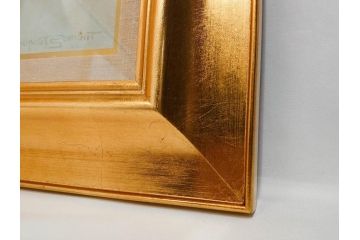 真作　クロード・デュポン=ゴモン　「ひと切れのスイカ」　P5(5号)　絵画(Claude DuPont-Gomont-Gomont、油絵、油彩、静物画、レモン、果物、額装、外箱付き)(R-081401)