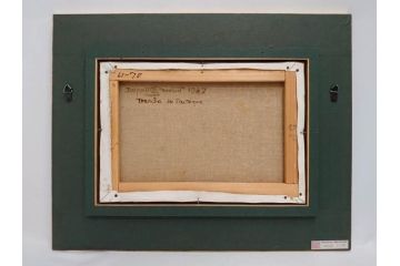 真作　クロード・デュポン=ゴモン　「ひと切れのスイカ」　P5(5号)　絵画(Claude DuPont-Gomont-Gomont、油絵、油彩、静物画、レモン、果物、額装、外箱付き)(R-081401)