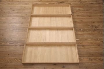 中古　大阪　飾り金具と房飾りが目を惹く泉州総桐箪笥・上段(桐たんす、和タンス、着物箪笥、和箪笥、胴丸)(R-081412)