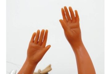 常磐ハワイアンセンター　フラガール　ハワイアンズ　高さ 約28cm　どこか懐かしさを感じる人形(ソフビ、フラダンス、踊り、女性、置物)(R-081417)