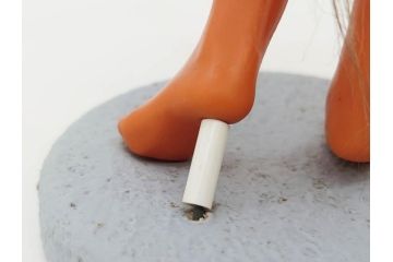 常磐ハワイアンセンター　フラガール　ハワイアンズ　高さ 約28cm　どこか懐かしさを感じる人形(ソフビ、フラダンス、踊り、女性、置物)(R-081417)