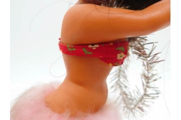 常磐ハワイアンセンター　フラガール　ハワイアンズ　高さ 約28cm　どこか懐かしさを感じる人形(ソフビ、フラダンス、踊り、女性、置物)(R-081417)