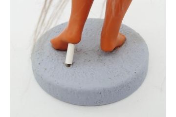 常磐ハワイアンセンター　フラガール　ハワイアンズ　高さ 約28cm　どこか懐かしさを感じる人形(ソフビ、フラダンス、踊り、女性、置物)(R-081417)