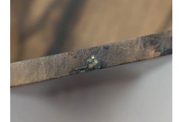 黒柿材　八角　杢目を生かしたデザインが目を引く茶筒(棗、茶入れ、茶器、煎茶、茶道具、木製)(R-081418)