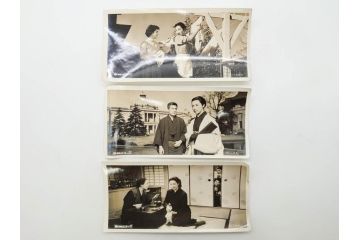 昭和30年代　東宝写真ニュース　東映スコープ　大映スコープ　映画　ブロマイド　黒澤明　三船敏郎　スチール写真など23点セット(チラシ、古写真、白黒写真、女優、俳優、時代劇、生きものの記録、乱菊物語、悶える青春、一心太助、母)(R-081420)