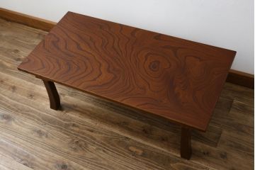 中古　美品　民芸家具　二月堂　上質な大人の空間づくりにぴったりな折りたたみ文机(ローテーブル、座卓、ちゃぶ台、作業台、センターテーブル、折り畳み)(定価約38000円)(R-081434)