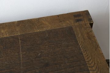 和製アンティーク　時代を感じる渋い佇まいが印象的な越後帳場箪笥(帳箱、銭戸棚、船箪笥、舟箪笥、小物収納、小引き出し)(R-081437)