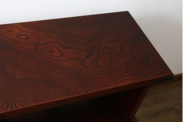 中古　美品　岩谷堂箪笥　和モダンな空間づくりにおすすめの飾り棚(陳列棚、収納棚、戸棚、茶棚)(R-081438)