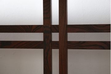 中古　美品　岩谷堂箪笥　和モダンな空間づくりにおすすめの飾り棚(陳列棚、収納棚、戸棚、茶棚)(R-081438)